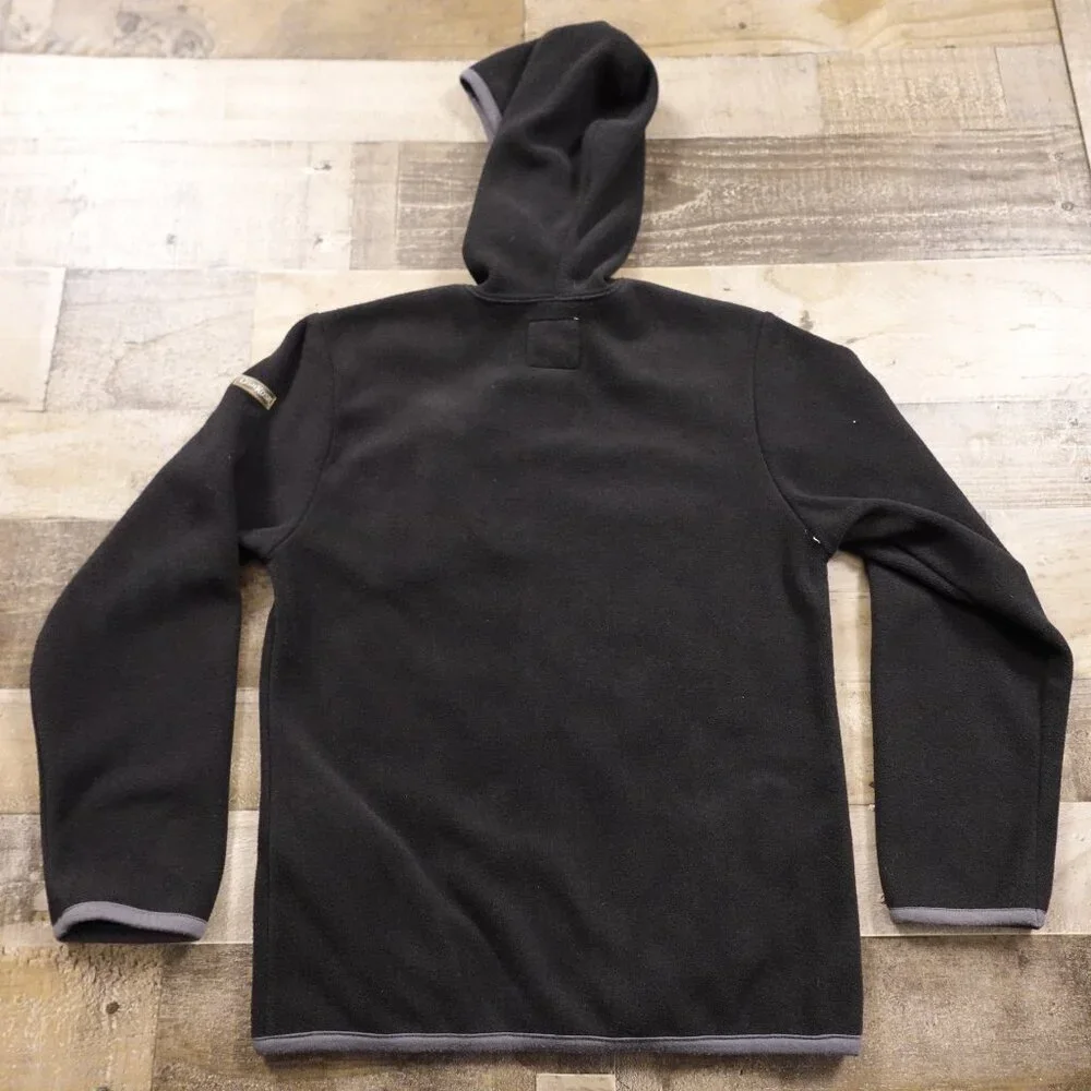 OshKosh‎ B’gosh Full Zip Fleece Hoodie Boys’ Size 12 Black Warm Cozy Jacket